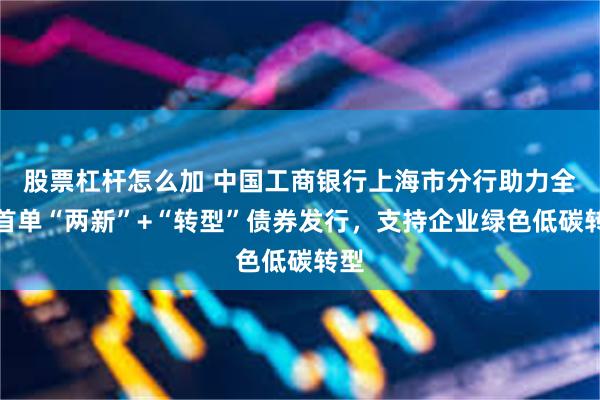 股票杠杆怎么加 中国工商银行上海市分行助力全国首单“两新”+“转型”债券发行，支持企业绿色低碳转型