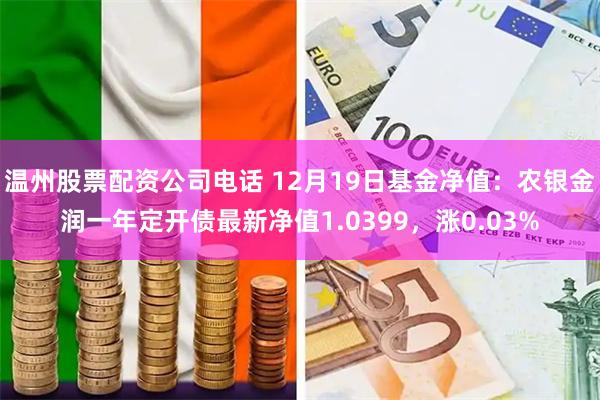 温州股票配资公司电话 12月19日基金净值：农银金润一年定开债最新净值1.0399，涨0.03%